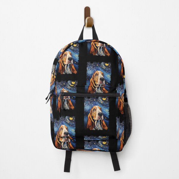 Item preview, Funny Basset Hound Starry Night Illustration Mom Dad Kids designed and sold by rafaeltto.