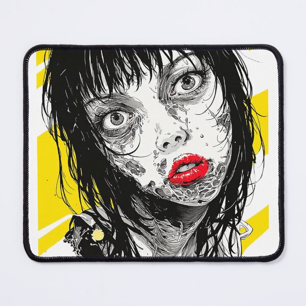 Item preview, Dark Manga Girl Portrait Gothic Horror Art designed and sold by ChaoticZenStudio.