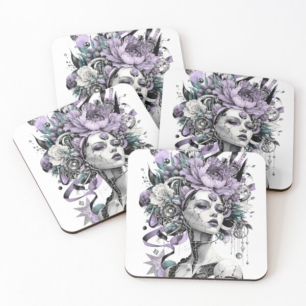 Item preview, Floral Cyborg Dream Portrait designed and sold by Craft Design Alchemy.