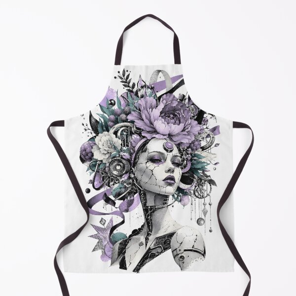 Item preview, Floral Cyborg Dream Portrait designed and sold by Craft Design Alchemy.
