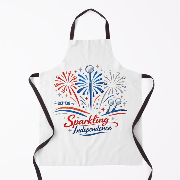Item preview, Sparkling Independence Funny Dentist 4th of July Dental Hygienist Patriotic Gift designed and sold by Print Loft.