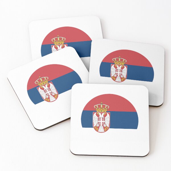 Item preview, Serbia Circle Flag RS designed and sold by shitpostee.