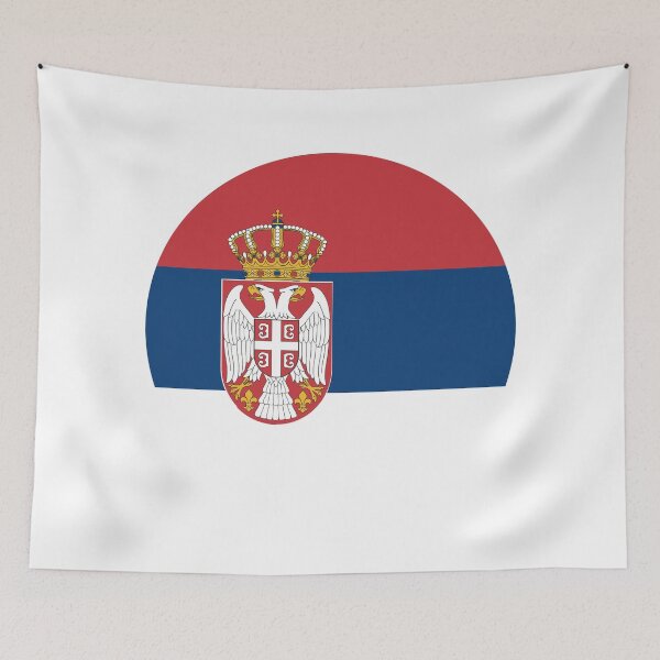 Item preview, Serbia Circle Flag RS designed and sold by shitpostee.