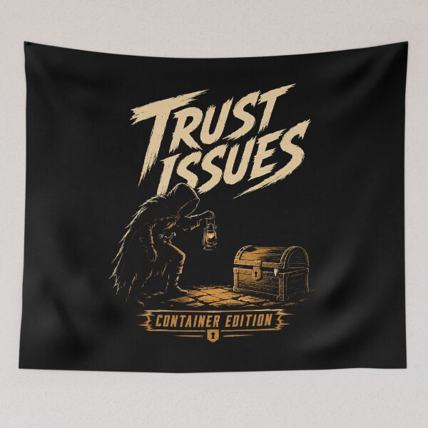 Item preview, Trust Issues Container Edition Mimic Chest Fantasy Graphic designed and sold by Fenay Designs.
