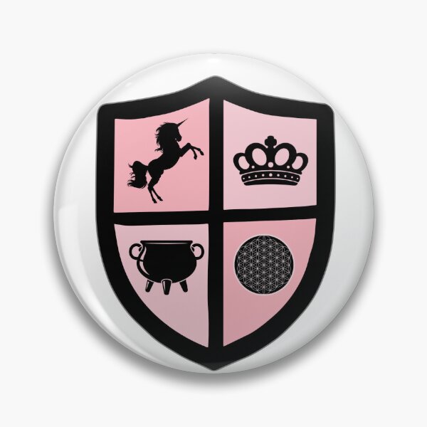 Item preview, Witchy whimsical sacred geometry spells crown shield  designed and sold by The Pink Feather.