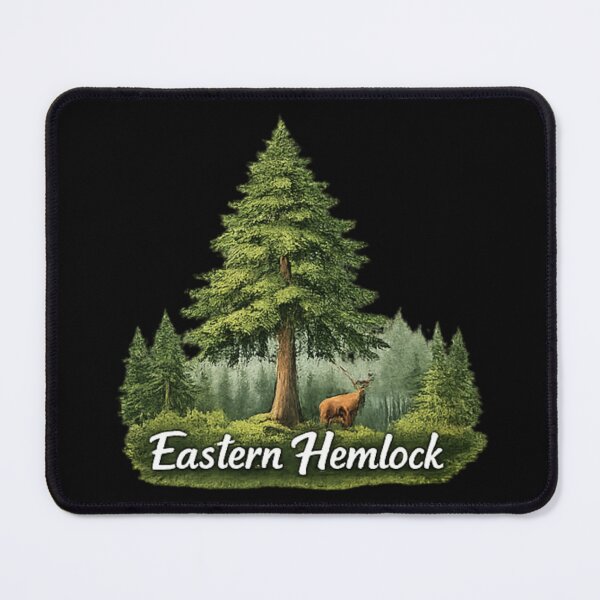 Item preview, Eastern Hemlock and woodland art designed and sold by DamioPolArt.