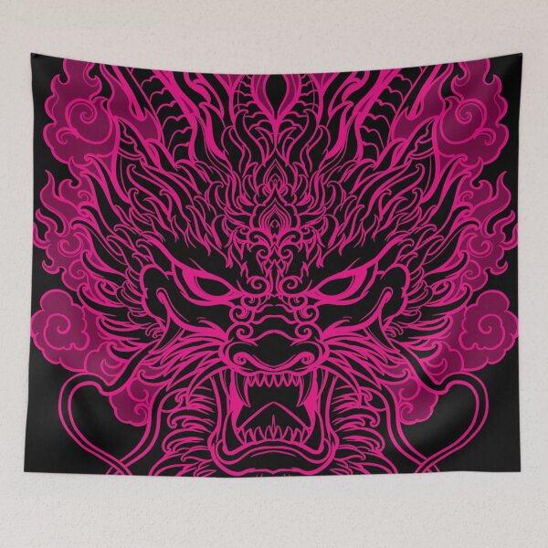 Item preview, Dragon pink designed and sold by TidalTattoo.