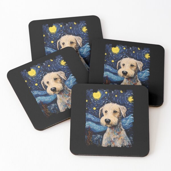 Item preview, Funny Bedlington Terrier Starry Night Illustration Mom Dad Kids designed and sold by rafaeltto.