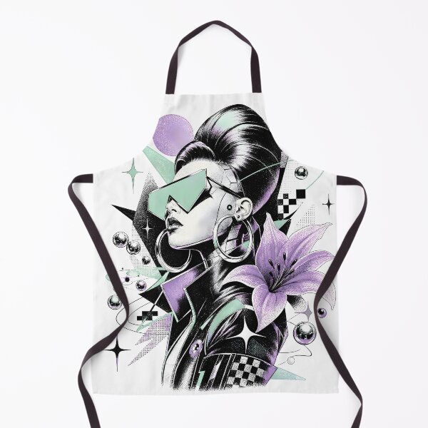 Item preview, Futuristic Lily Fashion Portrait designed and sold by Craft Design Alchemy.