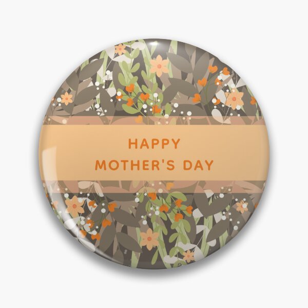 Item preview, Gray Peach Boho Floral Ribbon Mother's Day Card designed and sold by GlueGunEnergy.