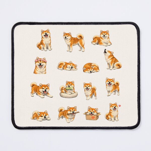 Item preview, Shiba Inu Sticker Pack – Cute Dog Poses Collection designed and sold by blankTeeShirt.