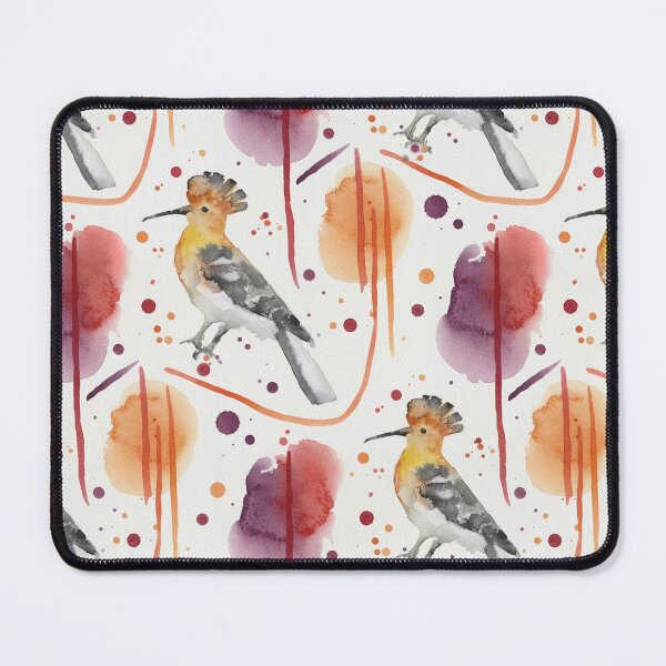Item preview, Artistic Hoopoe Bird Watercolor Pattern designed and sold by wissal.studio.