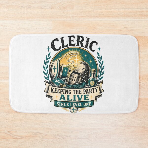 Item preview, Cleric Keeping The Party Alive Since Level One Healer Art designed and sold by Fenay Designs.