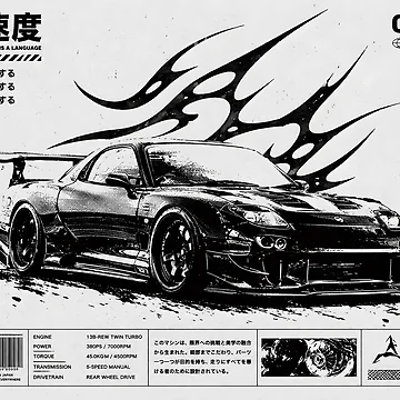 Artwork thumbnail, Mazda RX7 by Apex_Aesthetics