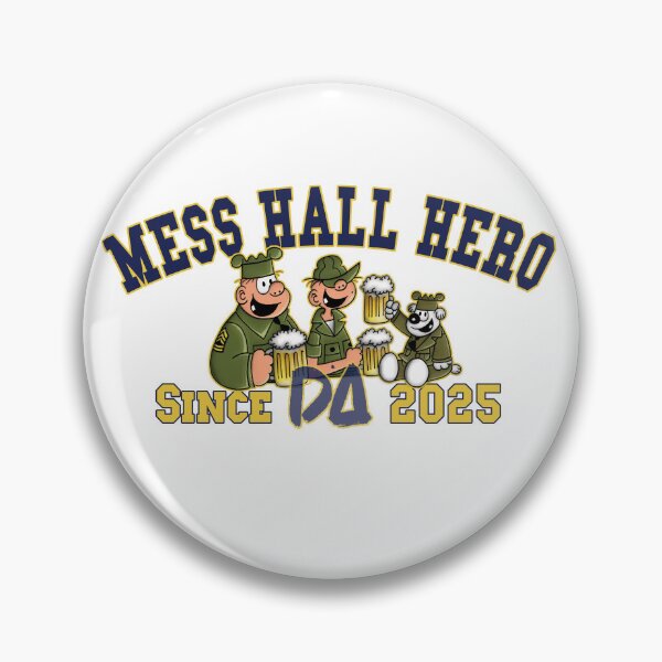 Item preview, Vintage Varsity Mess Hall Hero Since 2025 Funny Retro Army Comic Streetwear Graphic designed and sold by DesignArtist.ia.