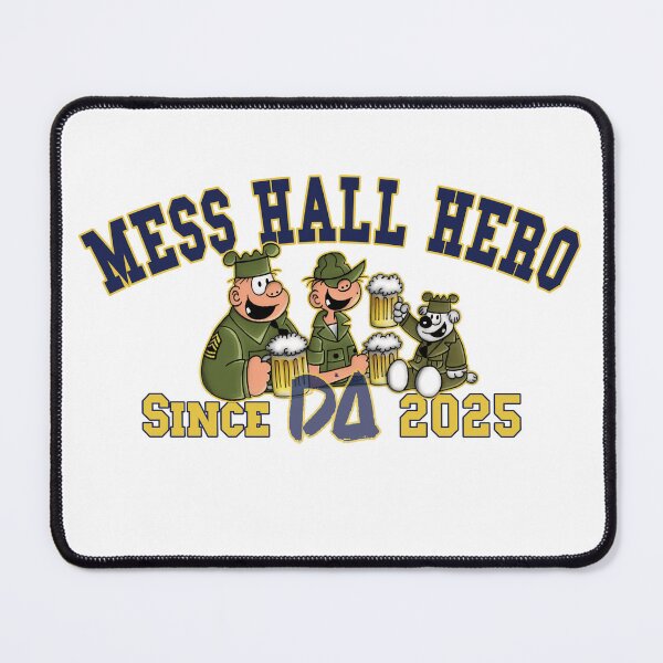 Item preview, Vintage Varsity Mess Hall Hero Since 2025 Funny Retro Army Comic Streetwear Graphic designed and sold by DesignArtist.ia.