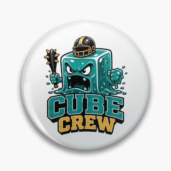 Item preview, Cube Crew Slime Monster Football Helmet Art designed and sold by Fenay Designs.