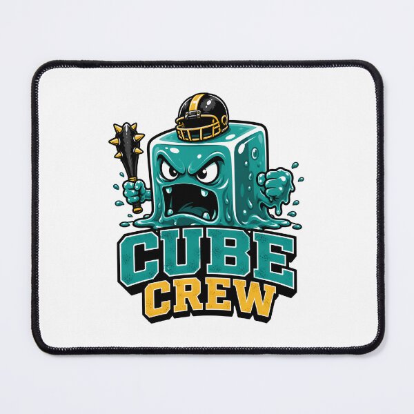 Item preview, Cube Crew Slime Monster Football Helmet Art designed and sold by Fenay Designs.