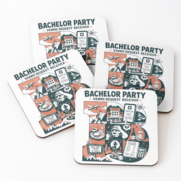 Item preview, Bachelor party venmo request receiver designed and sold by Peerless-Prime.