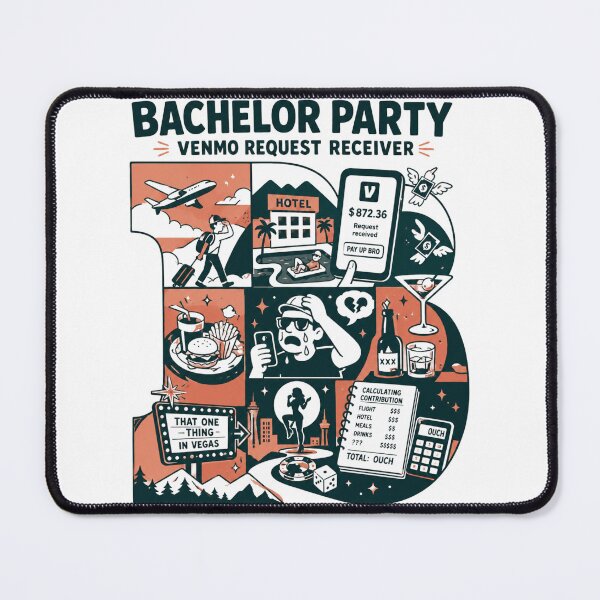 Item preview, Bachelor party venmo request receiver designed and sold by Peerless-Prime.