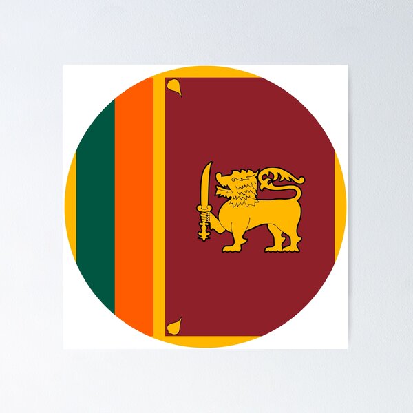Item preview, Sri Lanka Circle Flag LK designed and sold by shitpostee.