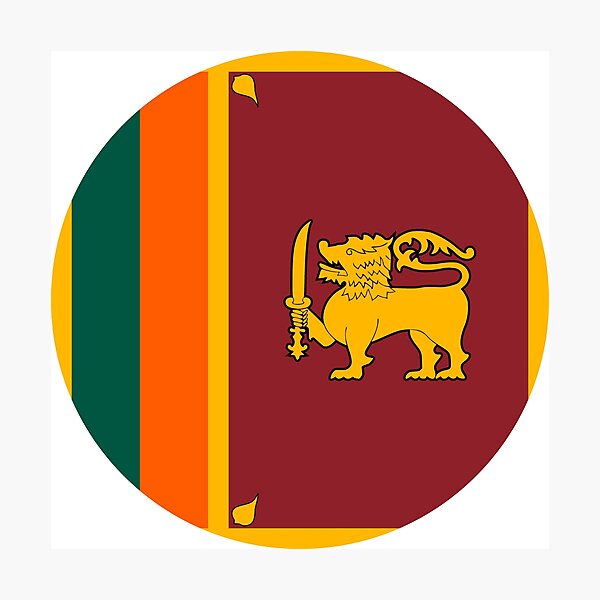 Item preview, Sri Lanka Circle Flag LK designed and sold by shitpostee.
