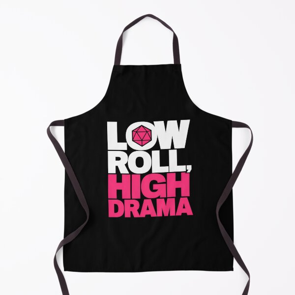 Item preview, Low Roll High Drama Funny Polyhedral Dice Graphic designed and sold by Fenay Designs.