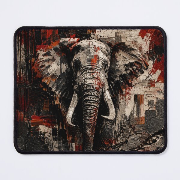 Item preview, Founder Discipline Elephant Brutalist Canvas Print designed and sold by SavannaStrikes.