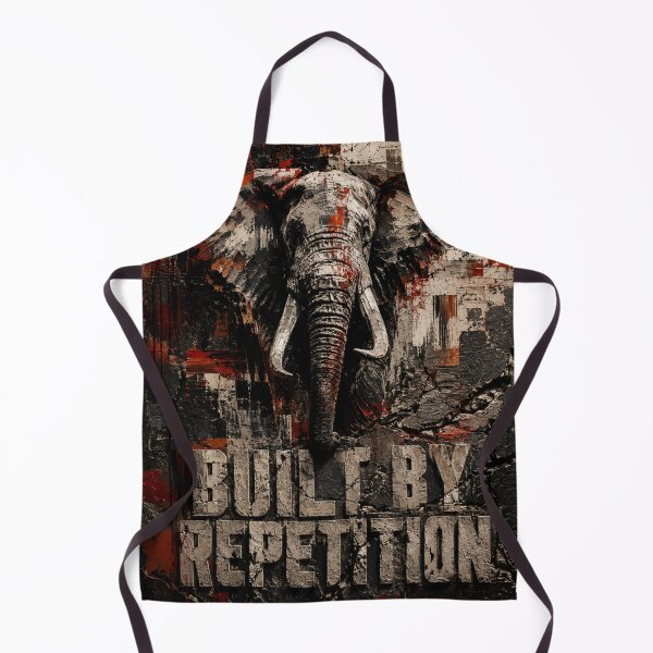 Item preview, Founder Discipline Elephant Brutalist Canvas Print designed and sold by SavannaStrikes.