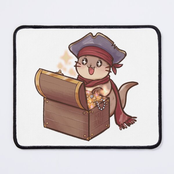 Item preview, [Otter] Little Pirate Otter with a treasure chest designed and sold by makiragi.