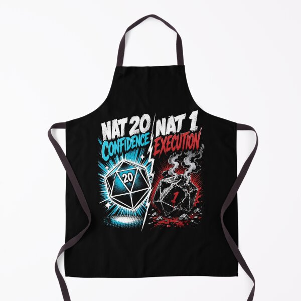 Item preview, Nat 20 Confidence Nat 1 Execution Critical Dice Art designed and sold by Fenay Designs.