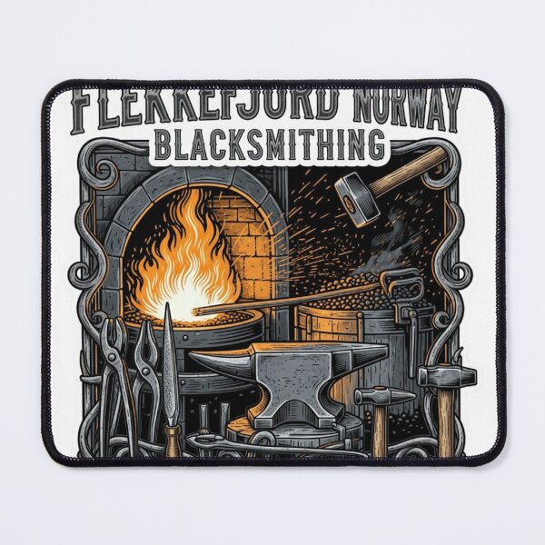 Item preview, Flekkefjord Blacksmith Sticker designed and sold by Imaginarium of Chaos falcon88 .