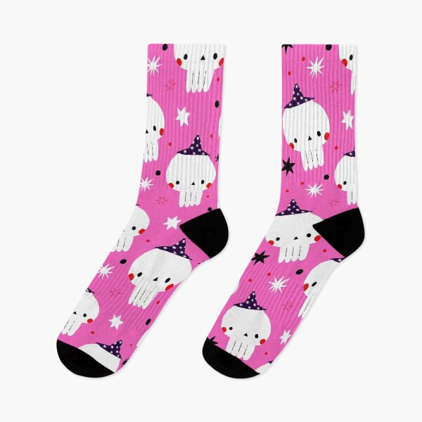 Item preview, Cute Halloween skulls and stars seamless pattern designed and sold by the-myro.