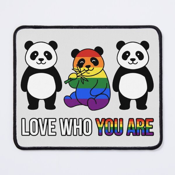 Item preview, Love Who You Are Rainbow Pride Pandas designed and sold by Numair Baig.