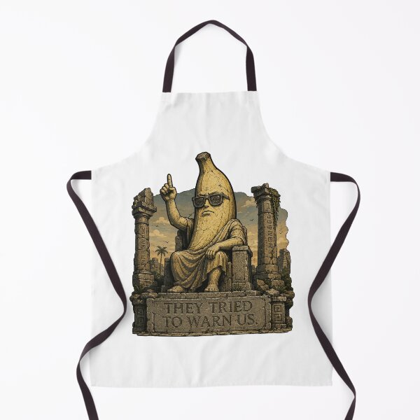 Item preview, They Tried To Warn Us Funny Ancient Banana Civilization Meme Design designed and sold by MonkiFlipp.