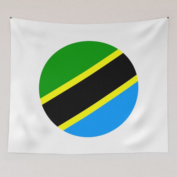 Item preview, Tanzania Circle Flag TZ designed and sold by shitpostee.