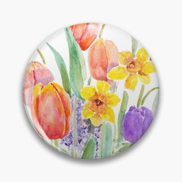 Item preview, spring bouquet with tulips daffodils and hyacinths  designed and sold by ColorandColor.