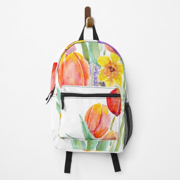 Item preview, spring bouquet with tulips daffodils and hyacinths designed and sold by ColorandColor.