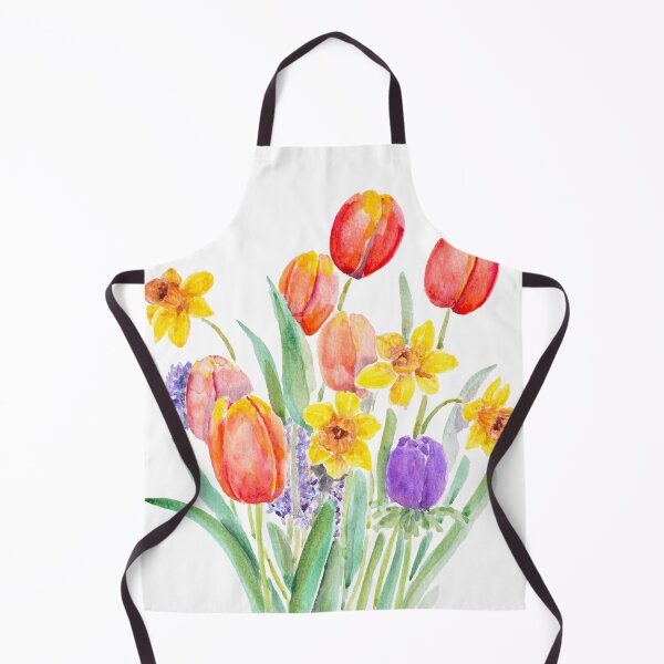 Item preview, spring bouquet with tulips daffodils and hyacinths  designed and sold by ColorandColor.