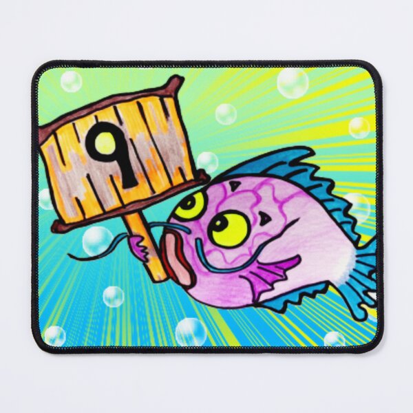 Item preview, Catfish Countdown 9 – Funny Colorful Fish Illustration designed and sold by NANTONAKU〜なんとなく〜.