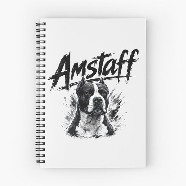 Item preview, Amstaff Power – American Staffordshire Terrier Monochrome Splash Art designed and sold by blankTeeShirt.