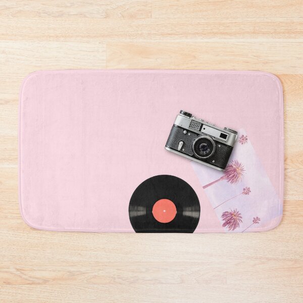 Item preview, Retro Camera and Vinyl Record Aesthetic Pink designed and sold by Theselinara.