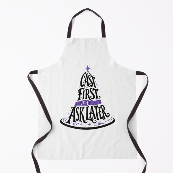 Item preview, Cast First Ask Later Wizard Hat Fantasy Magic Design designed and sold by Fenay Designs.