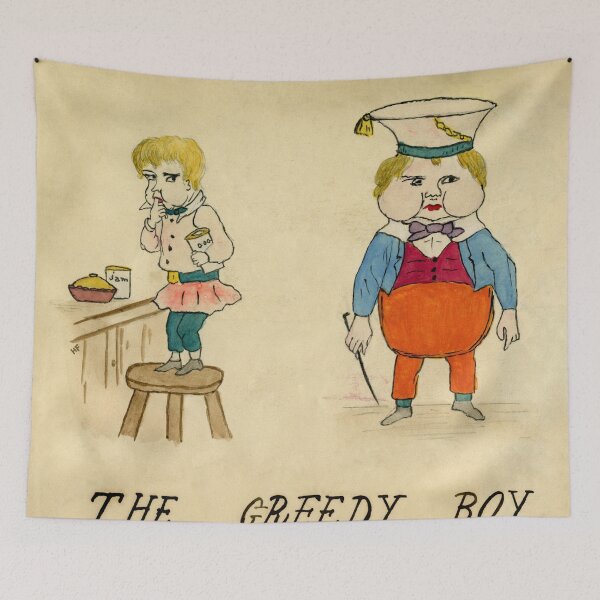Item preview, Greedy Boy eats pie on the sly designed and sold by TerryKerrImages.