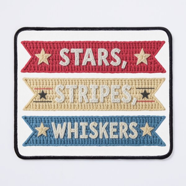 Item preview, Stars Stripes Whiskers 4th of July Cat T-Shirt, Patriotic Cat Shirt designed and sold by Calm Cat Studio.