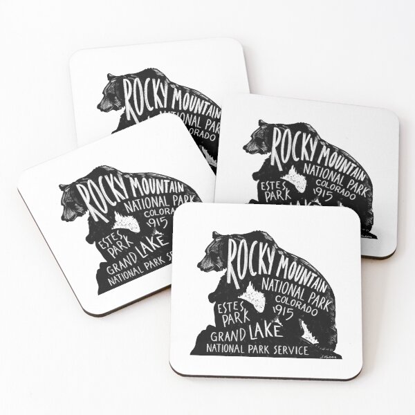 Item preview, Rocky Mountain National Park Bear Label designed and sold by John Morris Illustration.