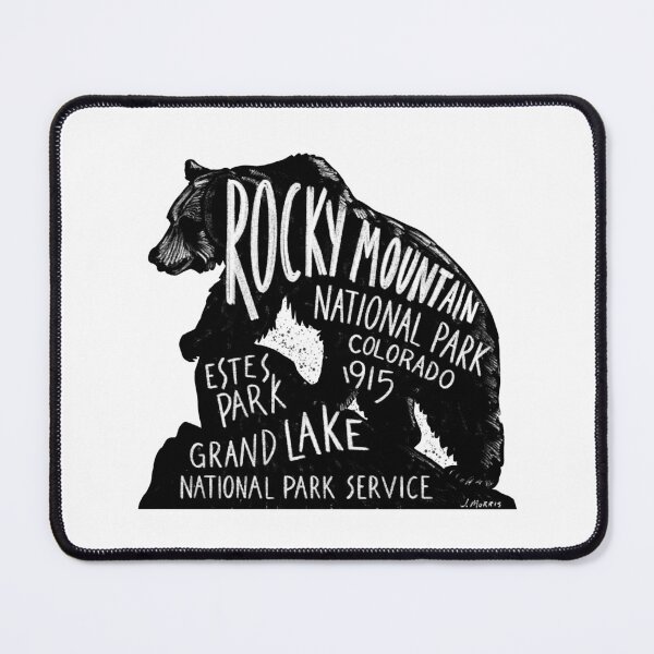 Item preview, Rocky Mountain National Park Bear Label designed and sold by John Morris Illustration.