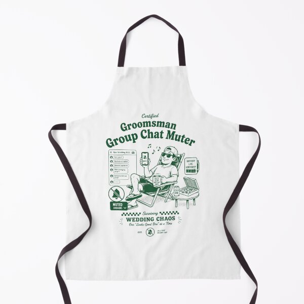 Item preview, Certified groomsman group chat muter designed and sold by Peerless-Prime.