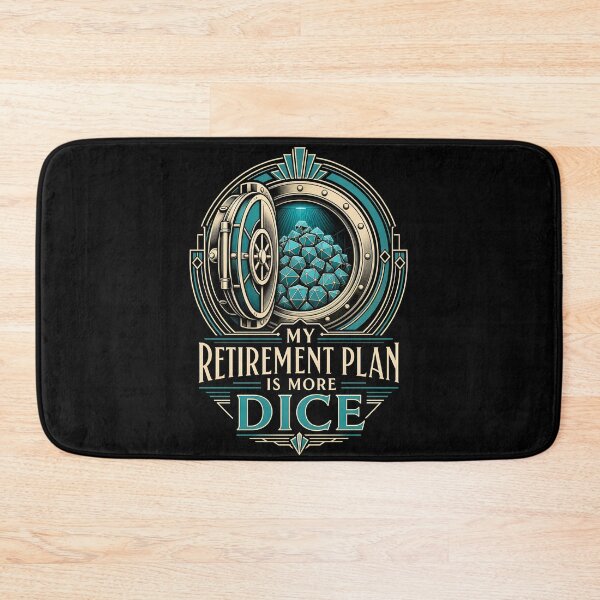 Item preview, My Retirement Plan Is More Dice Vault Fantasy RPG Graphic designed and sold by Fenay Designs.