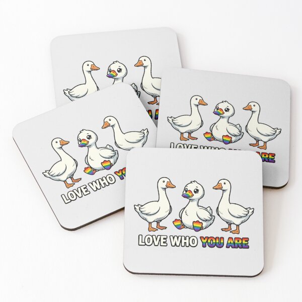 Item preview, Love Who You Are Rainbow Pride Geese designed and sold by Numair  Baig.